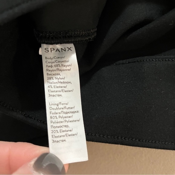 Spanx The Perfect Pant Ankle 4 Pocket Black Size Small Ponte Fabric Style 20202 - Picture 9 of 11